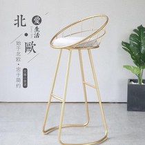 Modern household simple bar chair bar chair bar stool bar stool Nordic high foot chair backrest bar stool