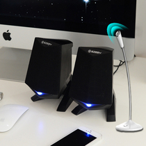 Computer speaker desktop home heavy subwoofer notebook mini stereo with microphone integrated cable