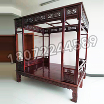 New carved bed thousands of workers pull-out bed Palace ancient style bed Rural old-fashioned bed Ming and Qing classical shelf bed