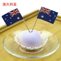 140 box disposable Australian flag toothpick flag toothpick flag bar KTV dessert decoration flag