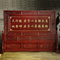 Dongyang wood carving antique camphor wood double-sided floor-to-ceiling screen solid wood living room Chinese porch partition screen