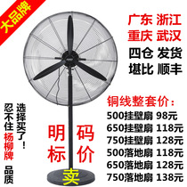 Industrial fan Floor fan Commercial high-power copper motor Factory workshop wall-mounted barbecue exhaust strong horn fan