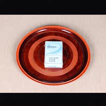 Z Japanese lacquerware Japanese wheel island coated wood tyre lacquerware disc internal lettering spiral grain condition excellent