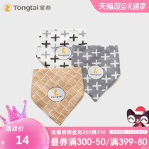 Tongtai triangle towel baby saliva towel summer thin bib cotton bib baby super soft bib summer