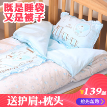 Baby sleeping bag children baby sleeping bag autumn and winter season newborn anti kicking quilt spring and autumn thick quilt Four Seasons Universal