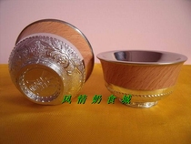 Inner Mongolia special ethnic handicrafts Mongolian wine bowl Medium small silver bowl(non-silver)