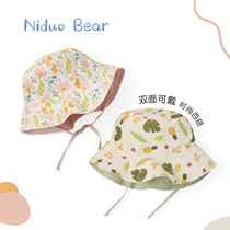 Nido Bear 2023 baby hat children fisherman and female baby hat shade baby hat spring and autumn