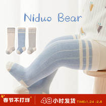 Nido Bear 2021 newborn baby socks spring and autumn baby stockings over knee leggings socks cotton socks autumn