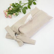 Japanese-style handmade cotton and linen cloth art paper towel set wall-mounted car pumping paper box home restaurant paper towel storage bag