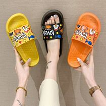 Cool slippers for women summer bathroom home household couple cute summer wear a pair of non-slip mens thick bottom