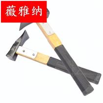 Four-corner Hammer axe chopping firewood steel pipe handle axe hammer axe logging axe big axe kitchen axe cutting wood outdoor chopping tree