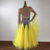 Modern dance competition dress national standard dance performance uniform waltz performance ballroom dance dress ballroom dance dress square dance plus diamond dress