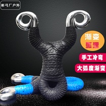 Gradient Fox slingshot 304 stainless steel 9 Change 5 Change 4 popular manual bow frame round flat skin dual-purpose cold bending traditional bow