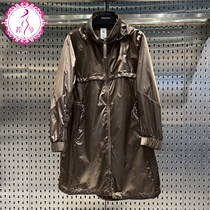 DESCENTE Diesel coat womens 22 summer womens glossy thin woven hooded hooded coat D2232GJK22