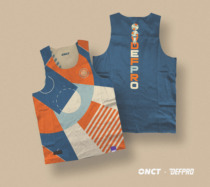 ONCT20SS vintage double-sided print tribute MJ final dance group training can be casual to wear a basketball vest