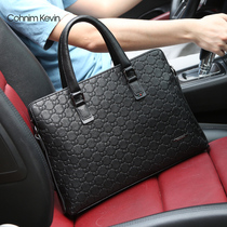 2021 new mens bag handbag mens leather cross section briefcase business shoulder messenger simple business bag
