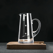 Household crystal glass wine measuring device White wine wine separator Male cup wine jug with scale decanter