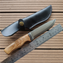 Knife friends recommend simple classic shape practical one keel is not easy to rust Scandal blade wooden handle Nordic straight fish knife
