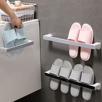 Bathroom trailer rack wall hanging wall toilet shoes storage artifact toilet toilet non-perforated shoe rack rack