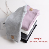 Girl Beats Bottom Pants Spring Autumn Style White Thickened Baby Pants Autumn Pants Black Pure Cotton Children Korean Version Long Pants External Wear