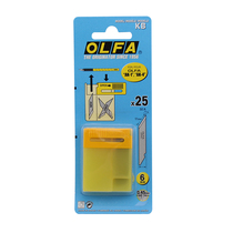 Japan Ailihua OLFA engraving blade KB engraving thin blade rubber seal engraving knife blade suitable for AK-1 25 pieces