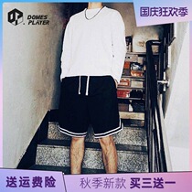 DNA basketball shorts Women Mens sweatpants casual five-point pants black and white solid color simple classic fitness running pants