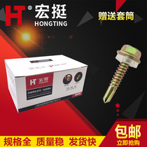 Hongting outer hexagonal drill tail screw self-tapping screw color steel tile screw extended dovetail nail self-drilling screw