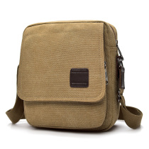 New Canvas Man Bag Bag Single Shoulder Bag Men Casual Outdoor Bag Han Version Slanted Satchel Multifunction Business Little Backpack