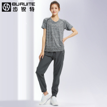 Sports set womens summer loose casual thin quick-drying Ice Silk fitness clothes plus size yoga trousers room running clothes