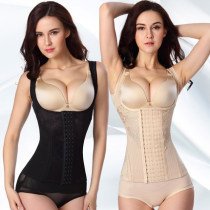 Fat-burning enhanced version of breasted split body body vest corset clothes female plastic body shaping clothes