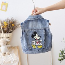 2022 foreign air baby Machia Spring autumn outside wearing thin children Cowboys Machia spring pure cotton boy girl horse clamp