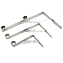 Stainless steel clothes bar bracket hanging seat balcony top hanging tower Wall top hanging flange tripod