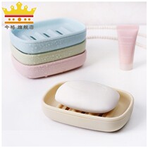Bathroom non-slip soap box European style transparent drain high-foot soap box creative uncovered simple household waterproof soap