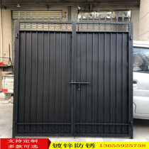 Iron garden door European style rural outdoor rust-proof iron door wall gate villa door closure plate single and double open door