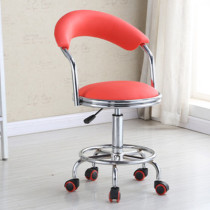 Bar chair lift rotating chair Household modern simple high chair backrest pulley round stool Bar front desk chair
