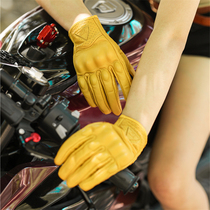 Autumn and Winter Motorcycle Gloves All fingers Leather Touch Screen Waterproof Carbon Fiber Locomotive Knight Equipment for Breaky Men and Women