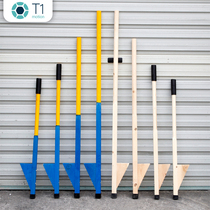 Stilts Children step on the high bridge stilt tripod Kindergarten wooden long-handled adult stilts Folk traditional solid wood stilts