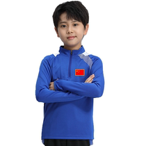 Table tennis team uniforms long-sleeved tops trousers badminton jerseys childrens autumn and winter training clothes quick-drying pullover jacket