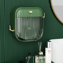 Toilet paper towel box waterproof and perforated wall-mounted cardboard box toilet roll paper toilet paper toilet paper shelf