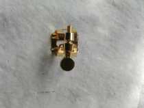 Gold-plated metal card for alto and tenor saxophone metal flute heads 