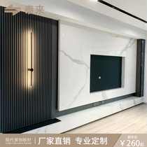  Straight fluted wave board Bedroom background wall corrugated board door head Great Wall board Net red partition Great Wall wall panel