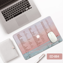 Small number of cortical shortcuts Mouse mat Excel brief office leather desk cushion Word function keys mouse pad PU leather waterproof cushion PPT custom ins wind small frescoed girls mat