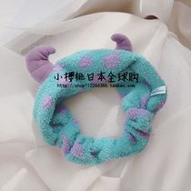 you gelato pique Cartoon cute three-dimensional little monster face wash makeup hair band elastic hair band