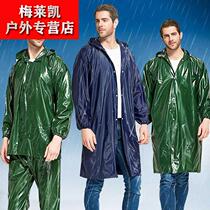 Beef tendon suit thickened split poncho Labor insurance site large waterproof single-piece top pants Waterproof mens and womens raincoats