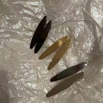 Girls small metal bangs broken hair one word duckbill shape side beauty hair clip female hair clip black clip hair accessories