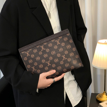 Tide classic business casual mens handbags new mens and womens envelope trend clutch bag iPad bag