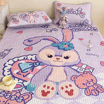 Latex ice mat three-piece nude sleeping machine washing cute children cartoon bed hat air conditioning soft mat summer