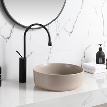 Nordic table basin wash basin ceramic face wash basin household bathroom art basin pool color round