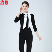 Wave Qiao shape suit 2021 new autumn and winter elegant manners training womens clothing coat teacher catwalk special