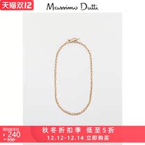 Autumn Winter discount Massimo Dutti ladies accessories double chain necklace necklace 04602852303